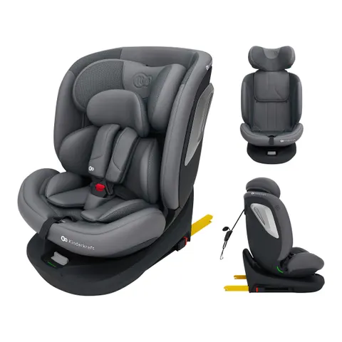 Kinderkraft Kindersitz I-GROW 2 PLUS – grau – Bild 2