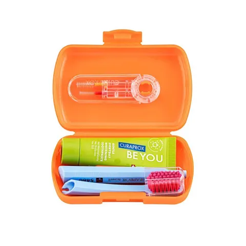 Curaprox Travel-Set Be You – orange – Bild 2