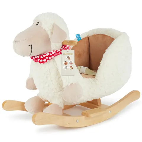 Bieco Plüsch Schaukeltier Schaf – weiss – Bild 2