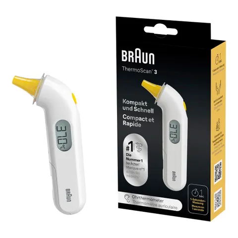 Braun Ohrthermometer Thermo Scan 3 – weiss – Bild 3