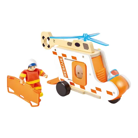 Hape Rettungshubschrauber-Set – mehrfarbig – Bild 2