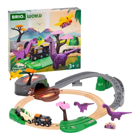 Brio Eisenbahn-Set Dinosaurier Abenteuer-Set – mehrfarbig – Bild 2