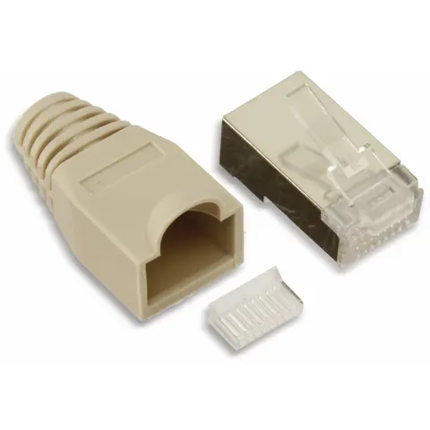 S-IMPULS CAT.5 RJ45-Stecker, grau – Bild 2