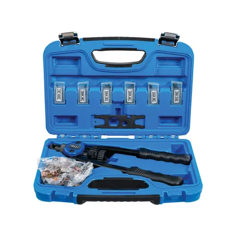 BGS TECHNIC Nietmutternzangen-Set, M3 - M10, 68-teilig – Bild 3