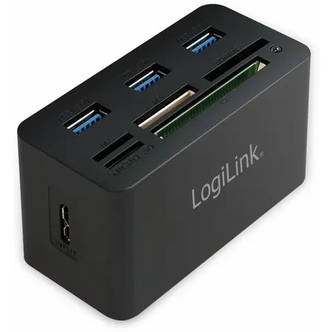 LOGILINK USB 3.0 Cardreader CR0042, 3x USB-A – Bild 2