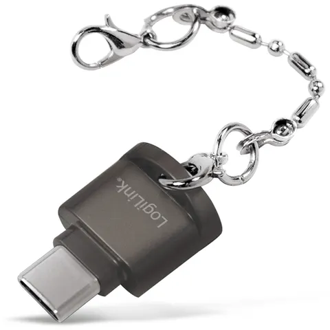 LOGILINK USB-C Cardreader CR0039, MicroSD, Schlüsselanhänger – Bild 2