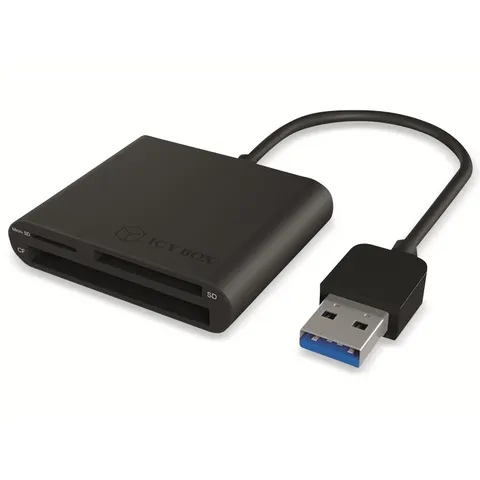 ICY BOX Cardreader IB-CR301-U3, CF, SD, Micro, USB 3.0 Anschluss – Bild 2