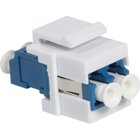 LOGILINK LC-Duplex Kupplung NK0030 blau/weiß, Einbau in Keystone Panels – Bild 2