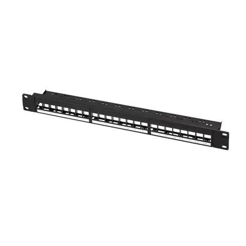 LogiLink 19, Keystone Patch Panel, 24 Port, schwarz – NK4065 – Bild 2