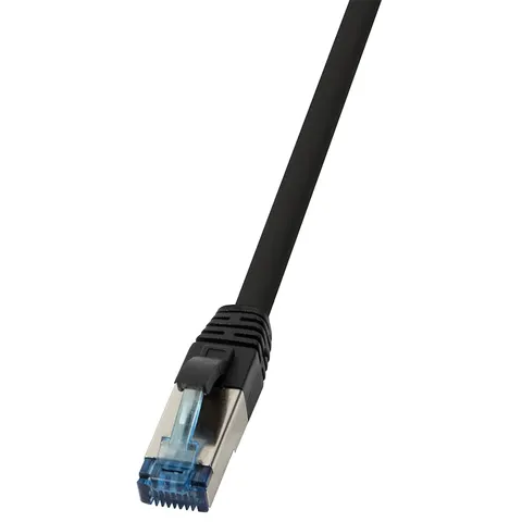 LOGILINK Patchkabel, PUR, Cat.6A, S/FTP, schwarz, 3 m – Bild 2