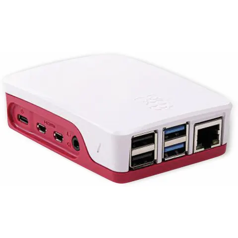 RASPBERRY PI 4 Model B Gehäuse, Kunststoff, Rot/Weiß – Bild 2