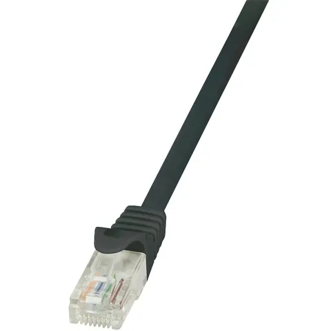 LogiLink Patchkabel, Kat. 5e, U/UTP, 1,5 m, schwarz – Bild 2