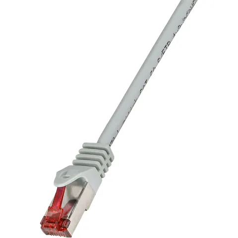 LogiLink Patchkabel, Kat. 6, S/FTP, 0,25 m, grau – Bild 2