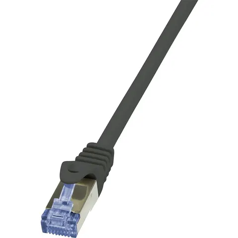 LogiLink Patchkabel, Kat. 6A, S/FTP, 1,0 m, schwarz – Bild 2