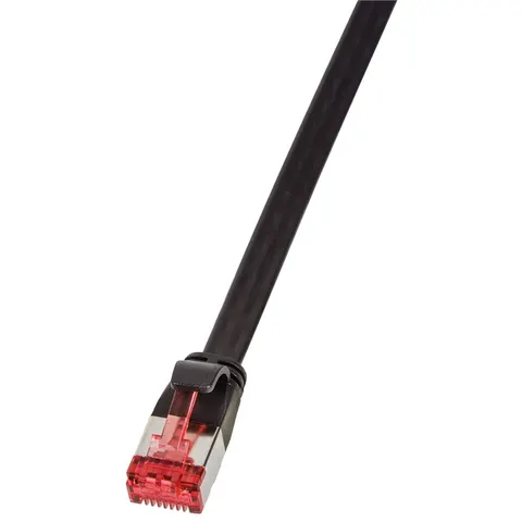 LOGILINK Patchkabel SlimLine CAT.6A U/FTP schwarz 1m – Bild 2