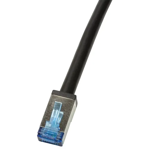 LOGILINK Patchkabel Outdoor CAT.6A S/FTP schwarz 1m – Bild 2