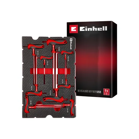 EINHELL E-Case-Einleger T-Griff-Schraubendreher, 370526, 9-teilig – Bild 2