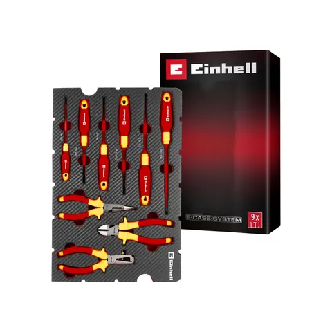 EINHELL E-Case-Einleger VDE Elektriker-Werkzeug, 370524, 9-teilig – Bild 2