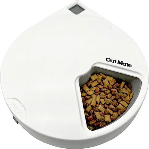 Comedero automático Cat Mate C500 - 5 comidas - Comedero automático (blanco) – imagen 2