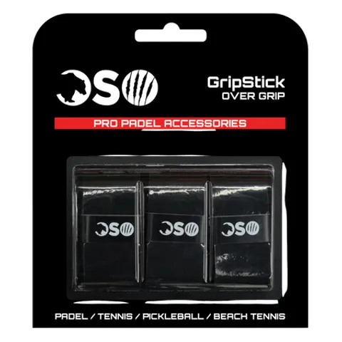 OSO Padel GripStick Overgrip – Nero – 3 pezzi – immagine 2