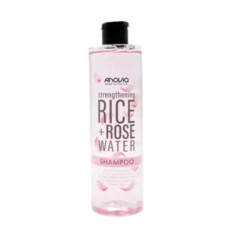 Shampoo Anovia alla rosa e acqua di riso – 415 ml – immagine 2