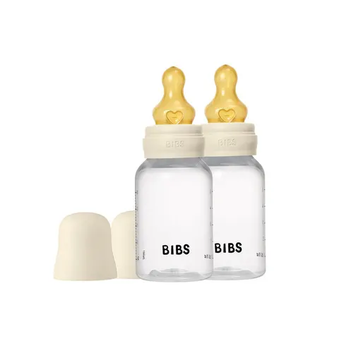 BIBS Medium Flow Baby Bottle Latex 2 Pack - Clear - 150ml – image 2