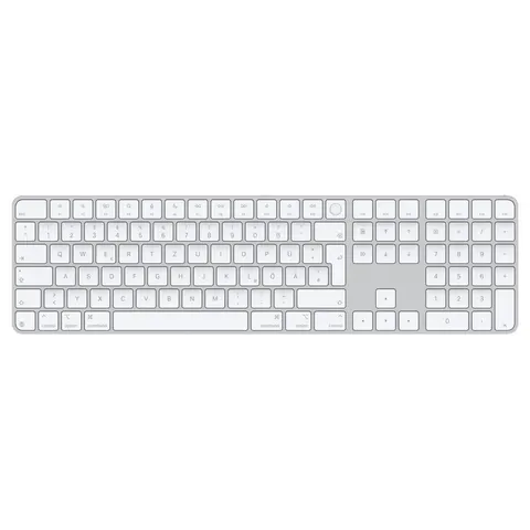 Apple Magic Keyboard mit Touch ID und Ziffernblock (USB-C), Silber, Bluetooth, Deutsch – Bild 4