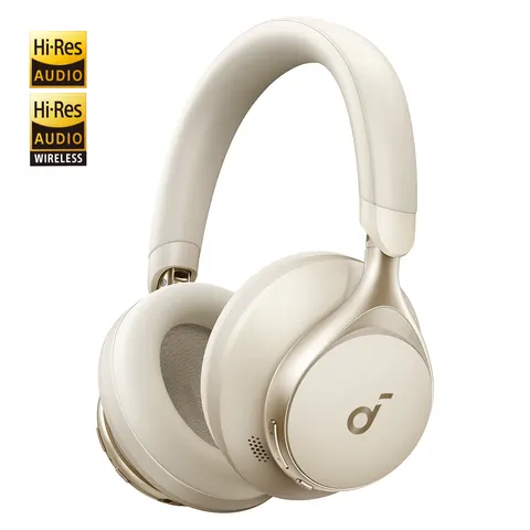 Anker Soundcore Space One, Wireless Over-Ear Kopfhörer, Creme – Bild 3