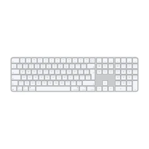 Apple Magic Keyboard with Touch ID and Numeric Keypad, Silver, Bluetooth, Niederländisch, 2 - 3 W – Bild 2