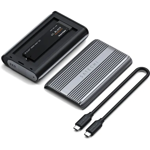 Satechi USB-C NVMe SSD Pro Gehäuse – Anthrazit – Bild 2