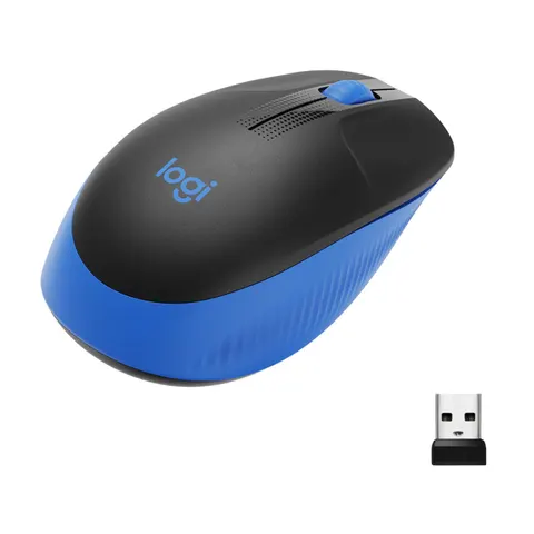 Logitech M190 Full-Size Wireless Maus (kabellos, blau) – Bild 4