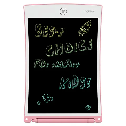 LCD Writing Tablet, 8.5"", multi color, pink – Bild 2
