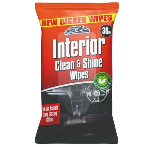 Car Pride Interior Clean & Shine Biodegradable Wipes - 30 pcs – image 2