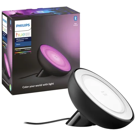 Philips Hue Bloom table lamp black white & color – image 2