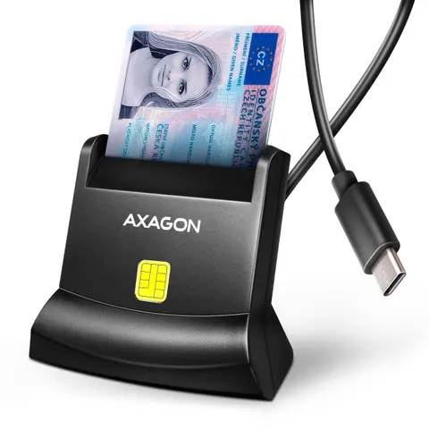 Axagon CRE-SM4NC Usb-c Smart card StandReader – zdjęcie 2