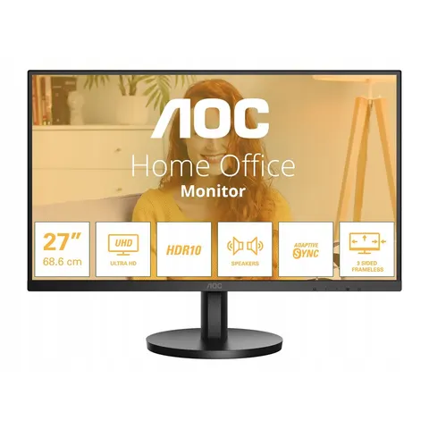 Monitor Aoc 27" U27B3A 2xHDMI Dp głośniki – zdjęcie 2