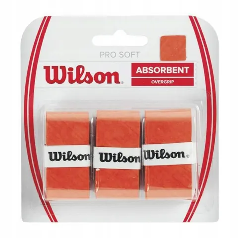 Owijka Wilson Pro Soft Overgrip 3Pack Orange – zdjęcie 2