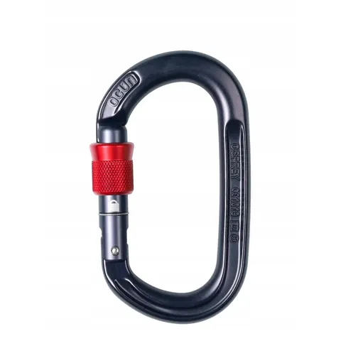 Karabinek Ocun Osprey Screw anthracite/red – zdjęcie 3