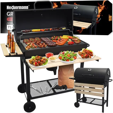 Grill węglowy Heckermann KY1813-24F – zdjęcie 2