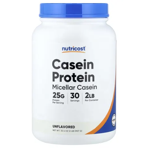 Nutricost, Casein Protein, Unflavored, 2 lb (907 g) – image 2