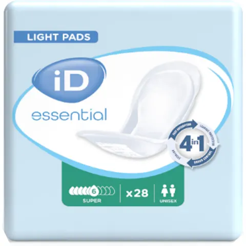 Ontex iD iD Essential Light Pads Super - 6 paquets de 28 protections – image 2