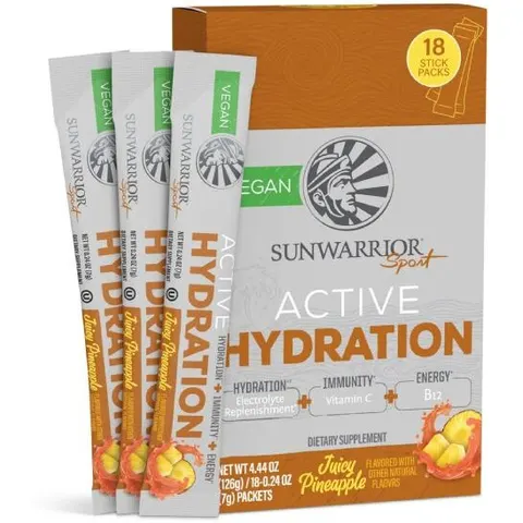 Sunwarrior Active hydration - juicy pineapple - 126g – immagine 2