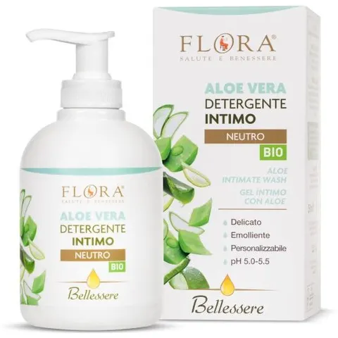 Flora Detergente intimo neutro aloe - 250ml – immagine 2