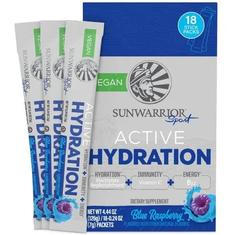 Sunwarrior Active hydration - blue raspberry - 126g – immagine 2
