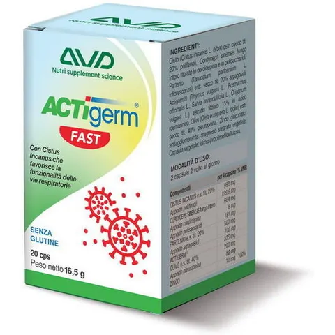 a.v.d. reform srl Actigerm fast 20 capsule – immagine 2