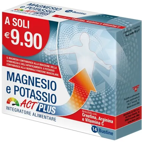 f&f Magnesio potassio act plus 14 bustine – immagine 4