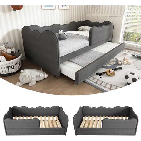 Harriet Bee Bed Grey – image 2