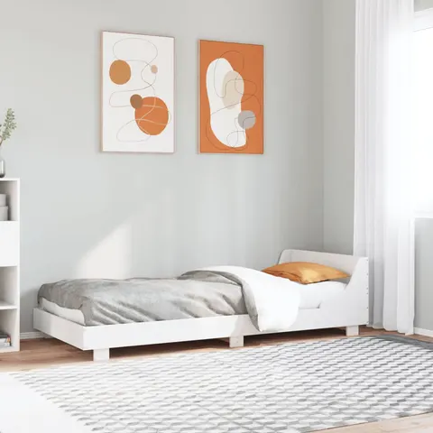 vidaXL Solid Wood Bed Frame White 100 x 200 cm – 369895 – image 2