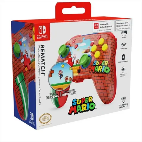 TURTLE BEACH Nsw Rematch Wireless Mario Bricks-rosso – immagine 2