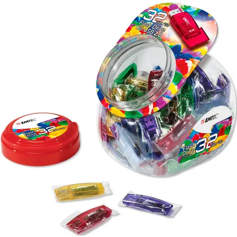 Emtec USB2.0 C410 32GB Candy Jar 80 pces – Bild 2